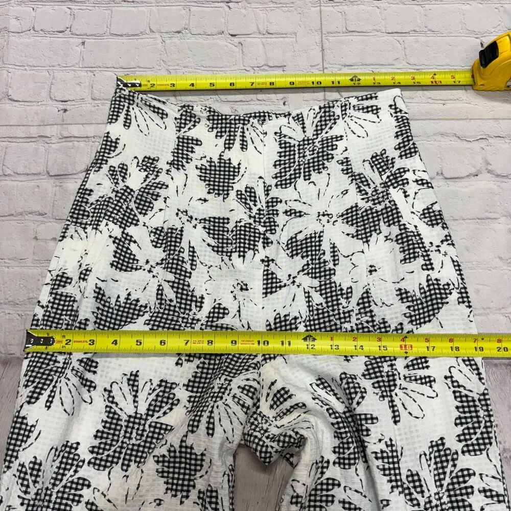 Free People Pull On Wide Leg Pants Size US 8 UK 12 Floral Polyester D126 -8